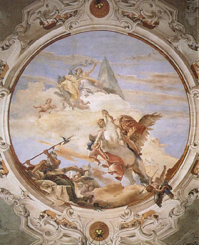 Giovanni Battista Tiepolo A Genius on Pegasus Banishing Time china oil painting image